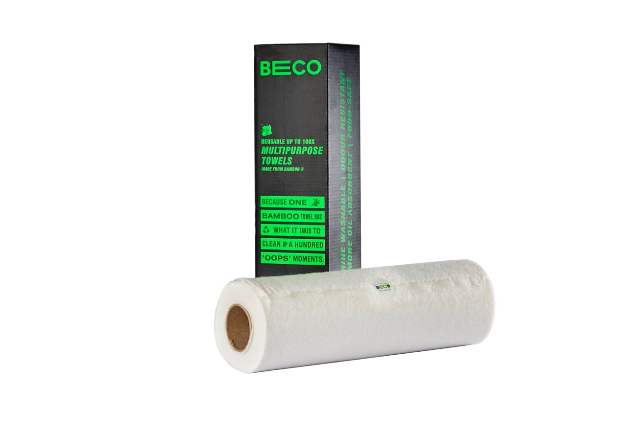 Beco Eco-Friendly Bamboo Reusable Kitchen Towel Roll - 20 Sheets
