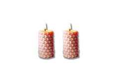 Honeycomb Pillar candle- Set of 3