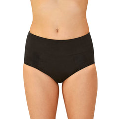 High Cut Period Underwear- Black