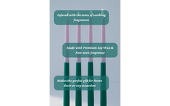 Mix & Match Tapered Candles (Green Colored Set of 4)