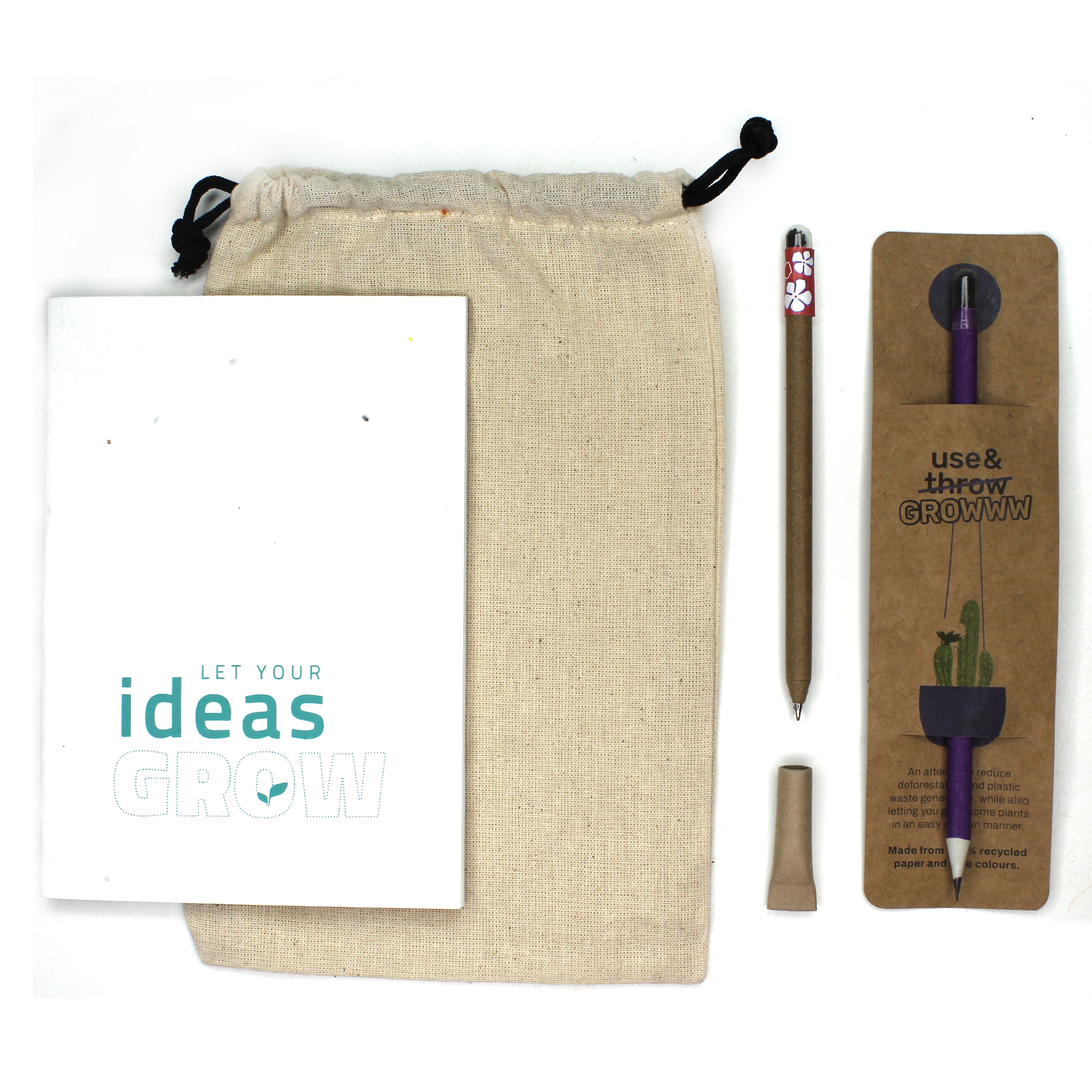 Plantable kit for corporates- with reusable bag
