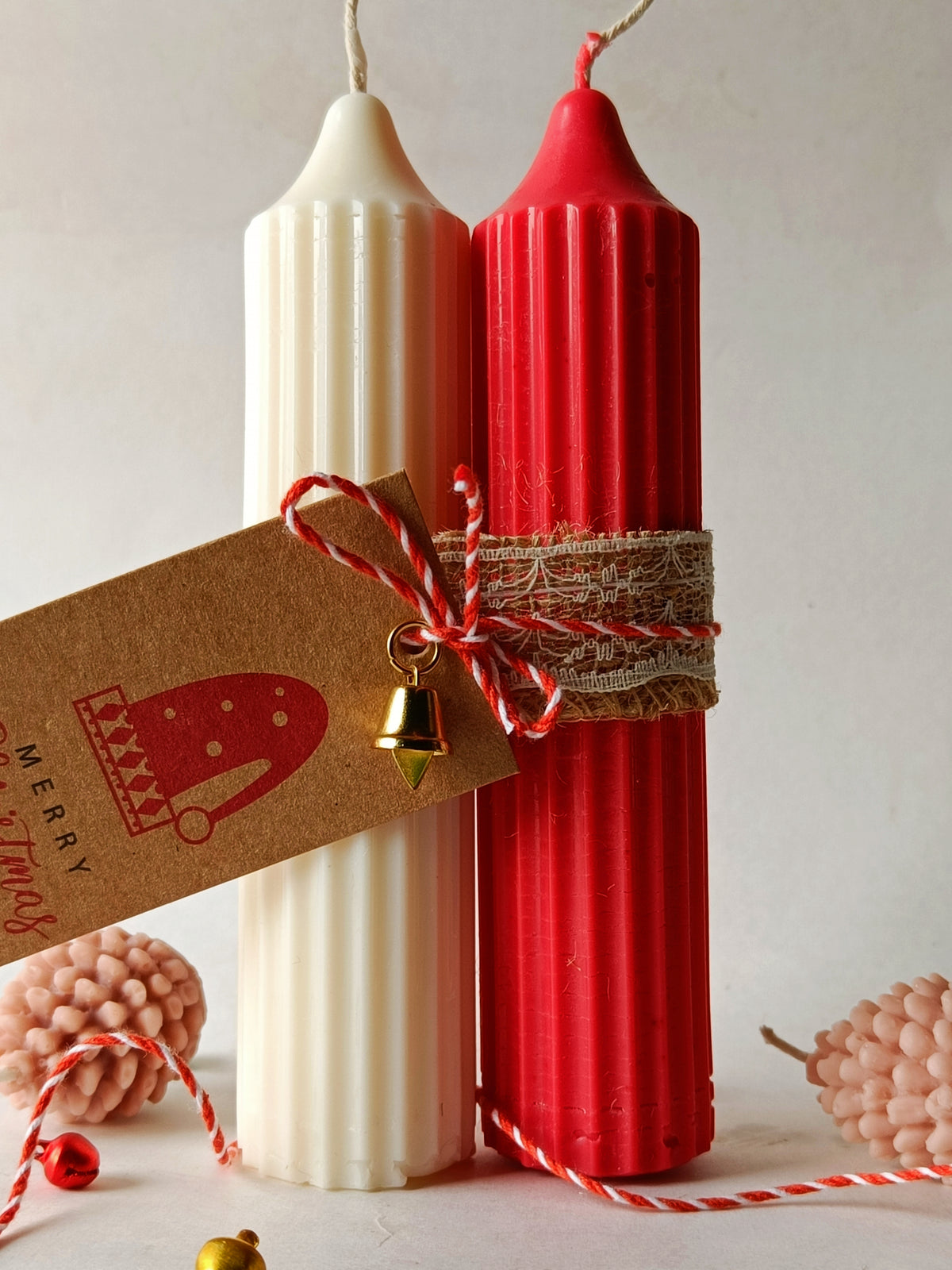 Christmas Special - Hope Pillar Candles - Set of 2