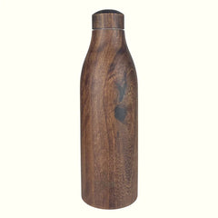 Wood and steel reusable bottles for gifting