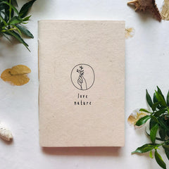 Recycled paper hand bound notebook-Handmade by artisans