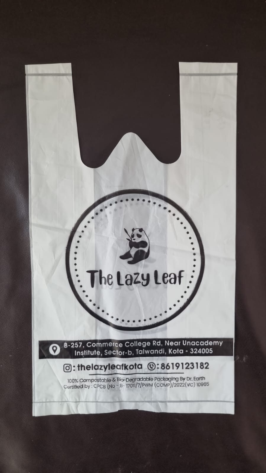 100% home compostable certified bio plastic bags