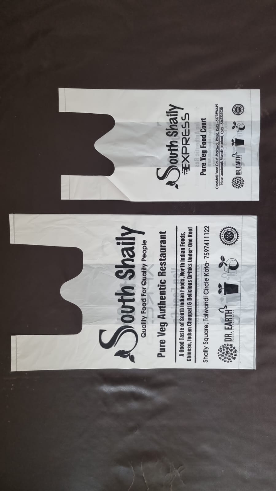 100% home compostable certified bio plastic bags
