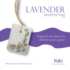 Aroma tag- from upcycled flowers-50gm
