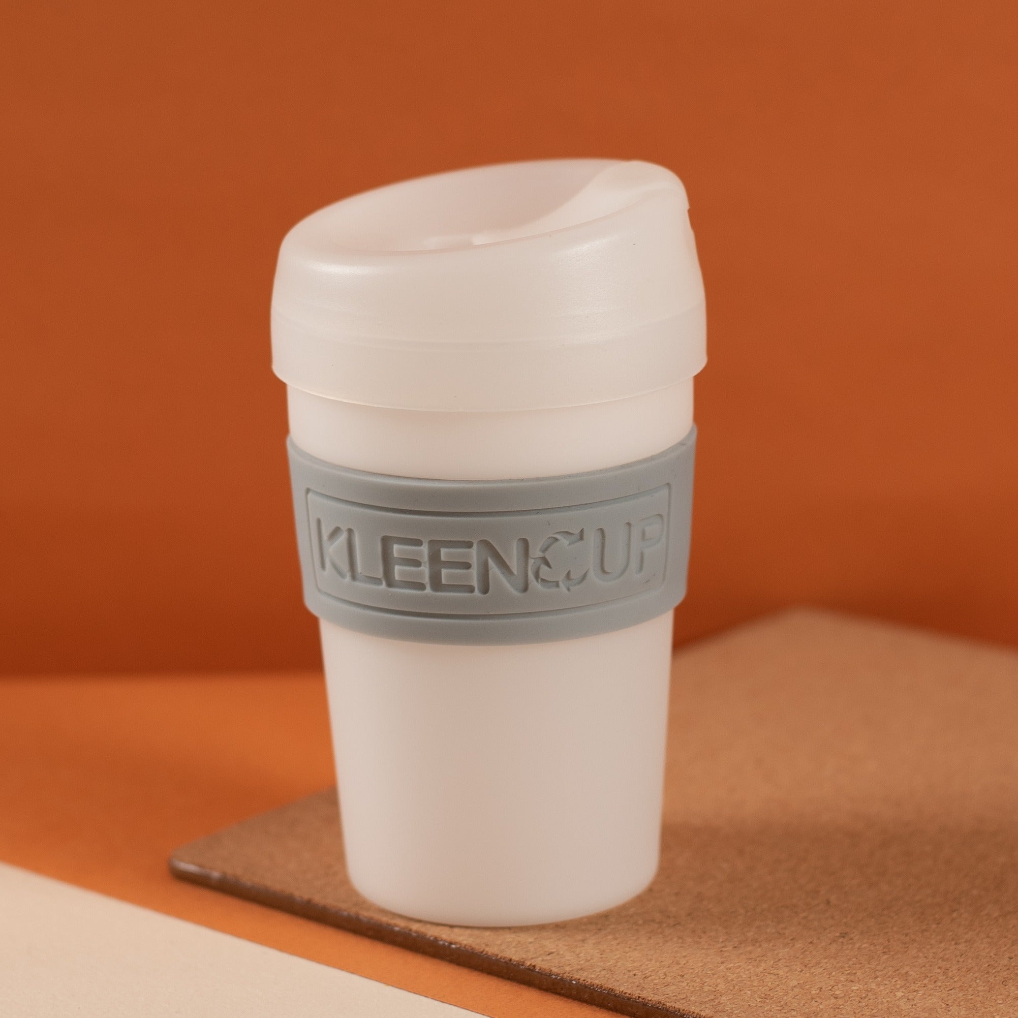 KleenCup Translucent 375 ml - Reusable travel mugs | BPA375 ml -free Coffee Cup with lid