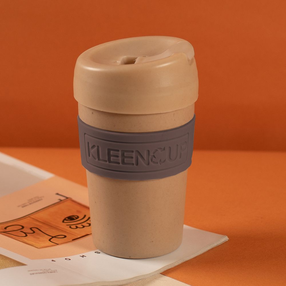 KleenCup Bamboo fibre Cup - Reusable Natural coffee Mug
