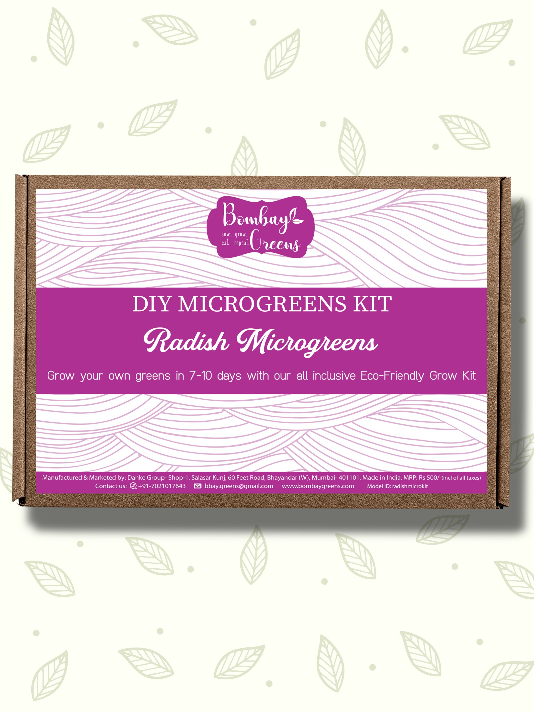 DIY microgreens kit-Radish-Eco friendly gift