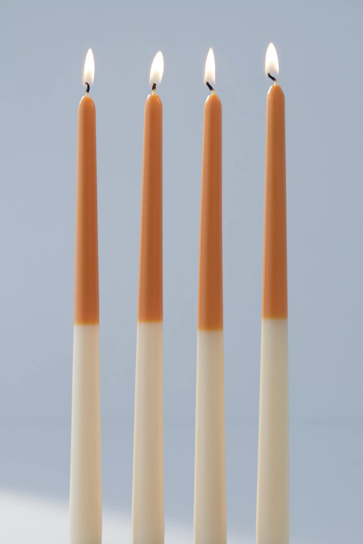 Mix & Match Tapered Candles (Orange Colored Set of 4)