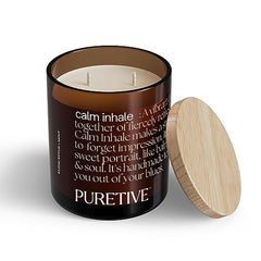 Scented Plant Therapy Candle-100% Soy Wax with Essential oils