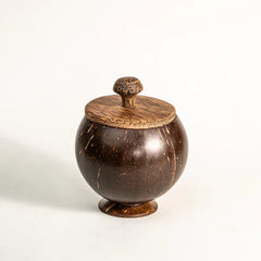 Thenga coconut shell container with lid set of 2- Festive gifts