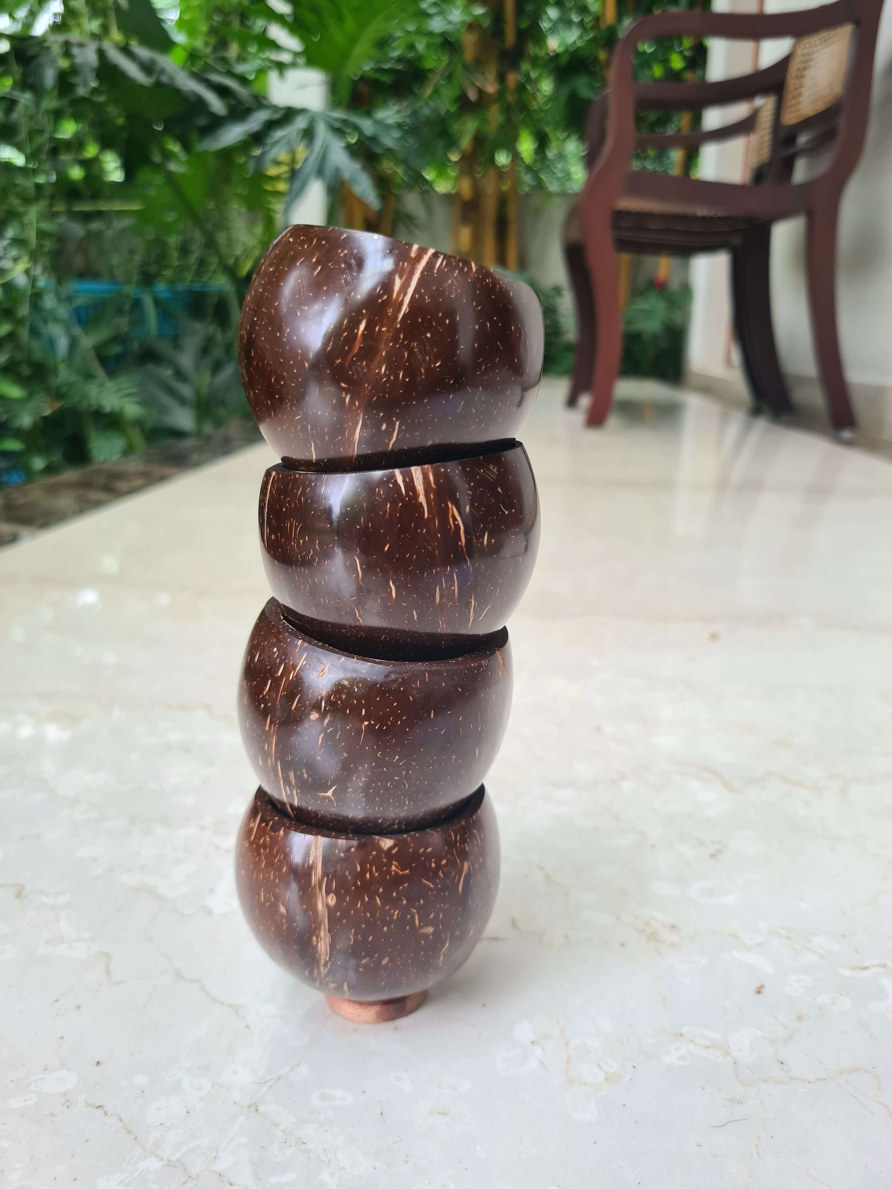 Coconut Eco-Friendly wine Glass (Set of 4)