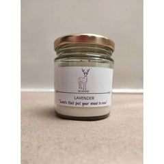 200g Lavender Soy Wax Scented White Color Jar Candle by Suhani