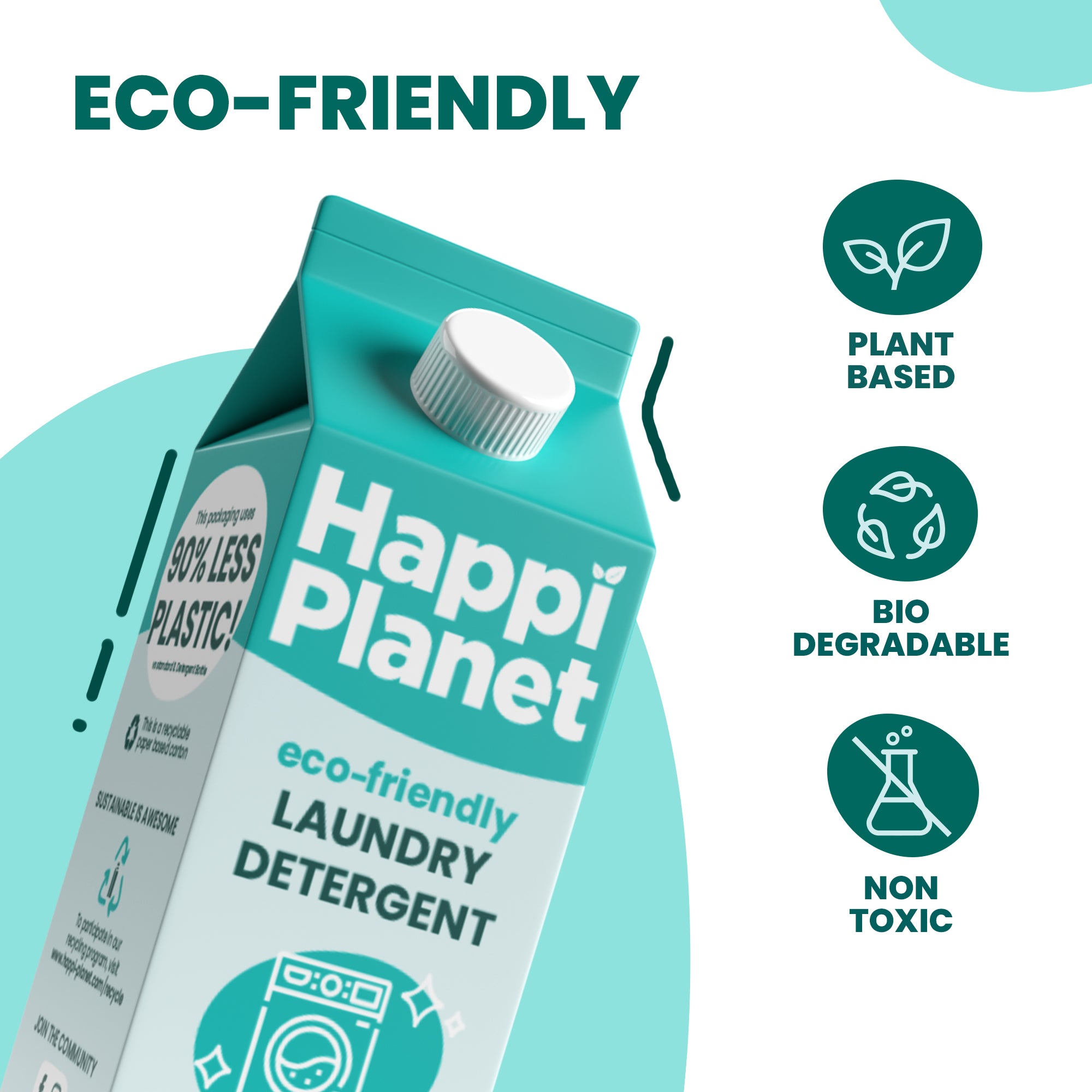 Happi Planet- Eco-Friendly Laundry Liquid Detergent