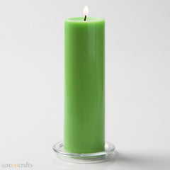 Earthy aroma soy wax pillar candle