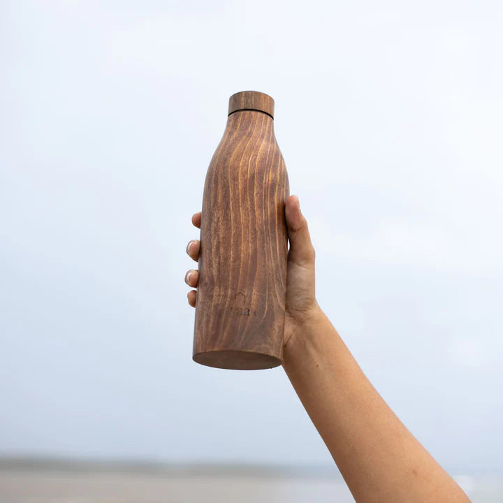 Blackberry wood and copper bottle
