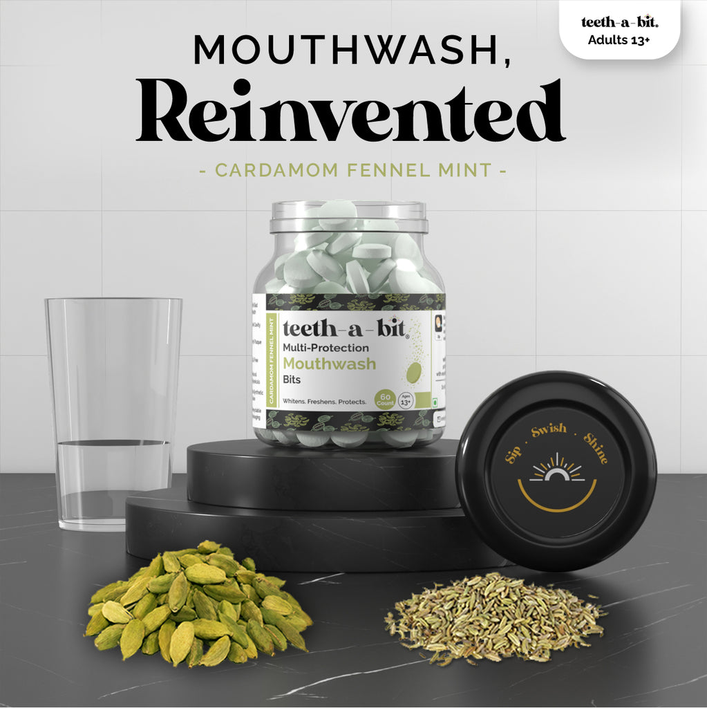 Buy teethabit Multiprotection Cardamom Fennel Mint Mouthwash tablets