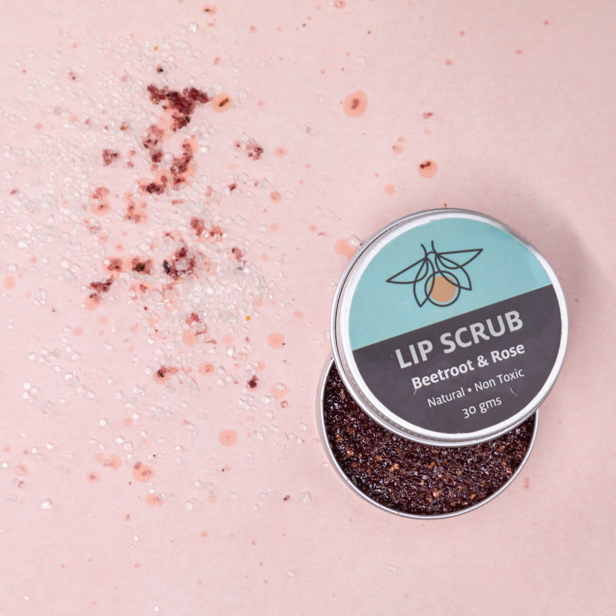 Beetroot and Rose lip scrub