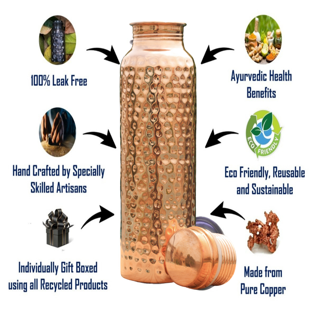 The Ayurvedic- Copper bottle & Mug gift set