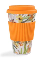 EcoBuddy Bamboo Fibre & Silicone-Travel Coffee Mug (400 ml)